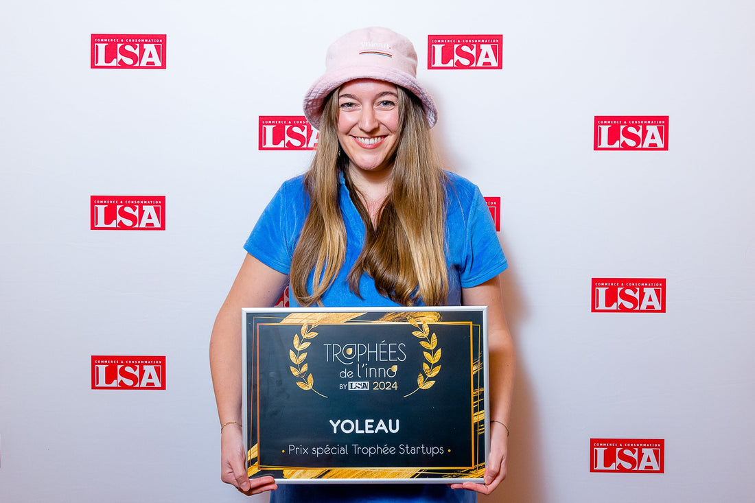 Pauline Desfarges, co-fondatrice de la marque de cocktails sans alcool Yoleau, lauréate du trophée de l'innovation startup LSA 2024