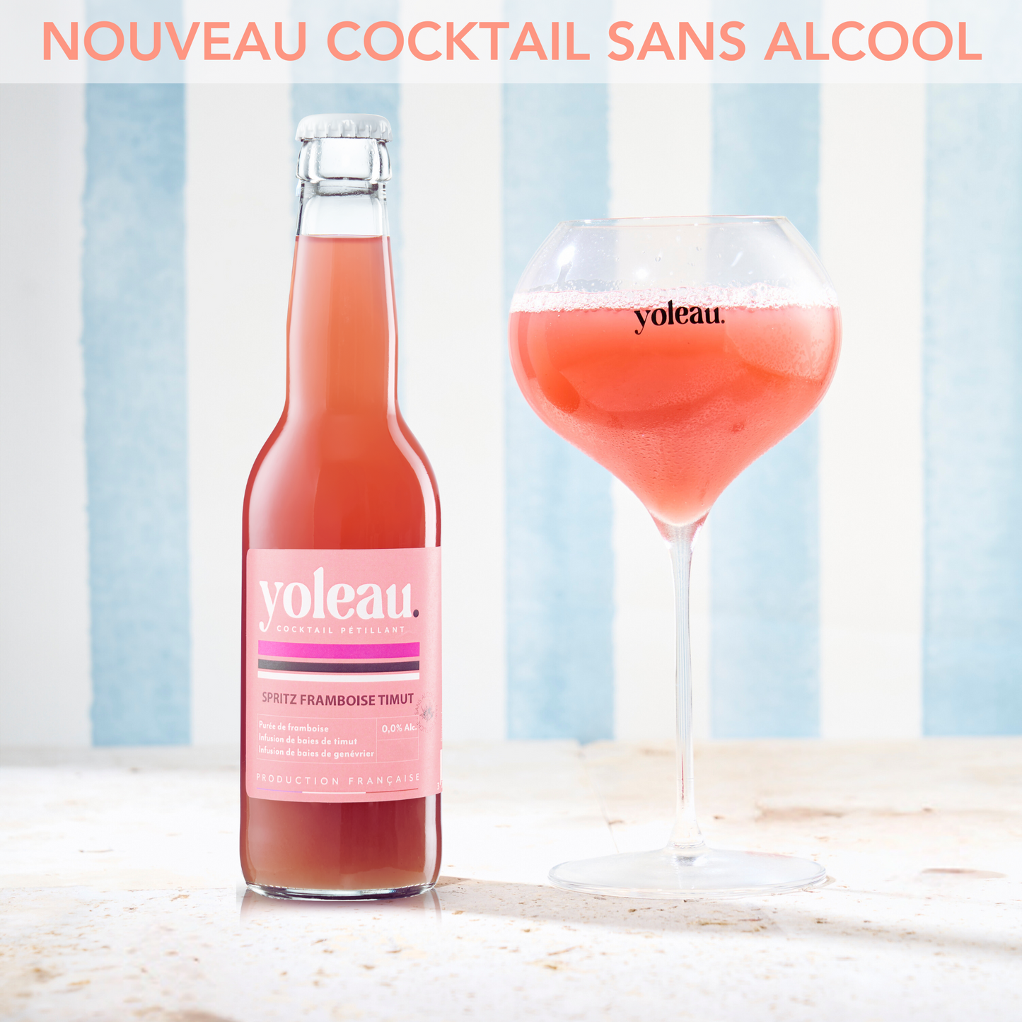 Spritz Framboise & Poivre de Timut - Cocktail Pétillant Sans Alcool