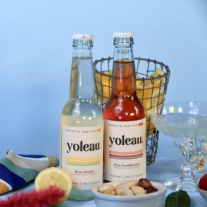 Pack mixé : yoleau citron-menthe & yoleau framboise-vanille x12