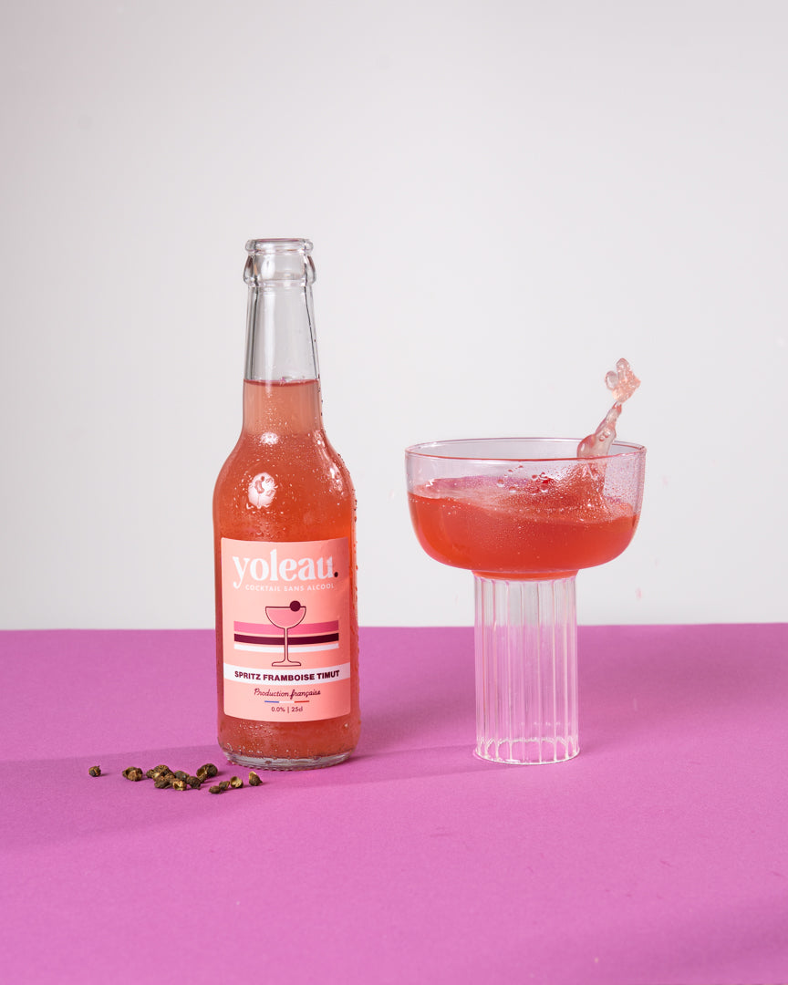 Spritz Framboise & Poivre de Timut - Cocktail Pétillant Sans Alcool