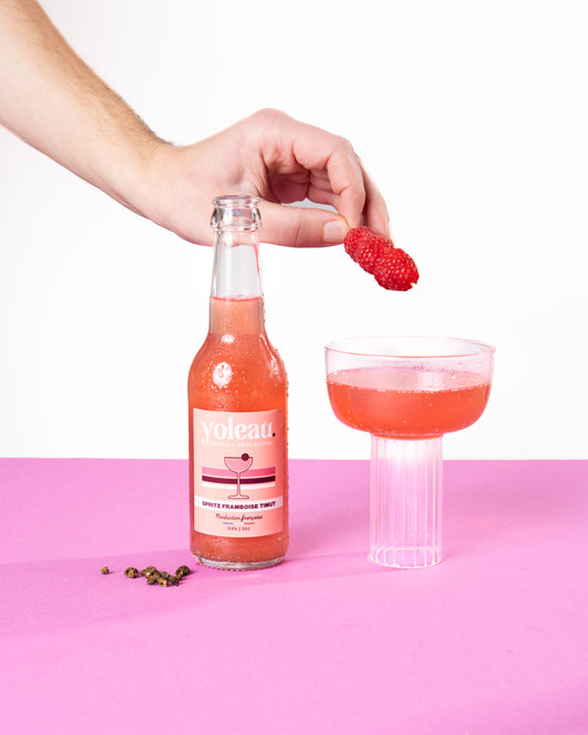 Spritz Framboise & Poivre de Timut - Cocktail Pétillant sans alcool
