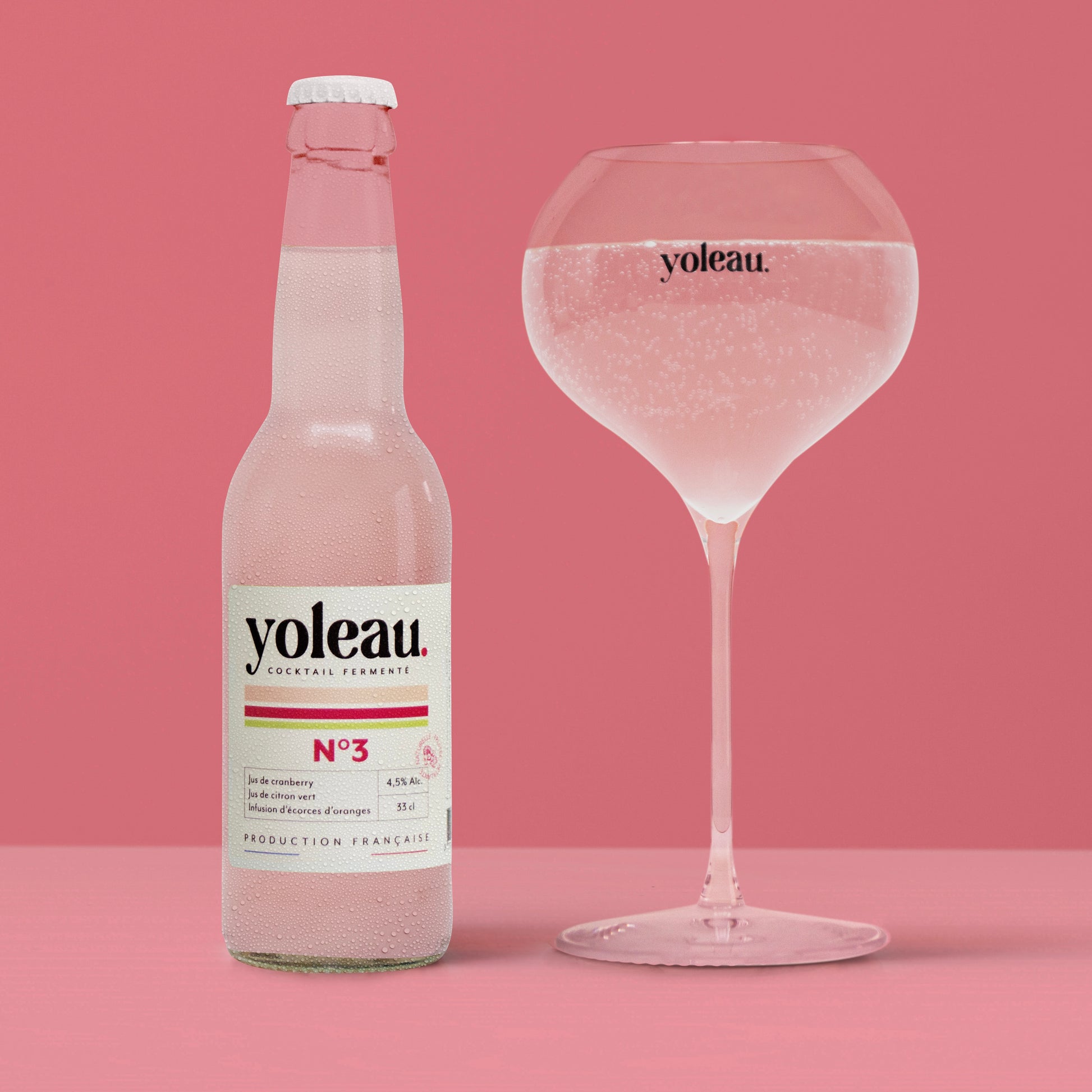 yoleau cocktail alcoolisé 4,5% cosmopolitan