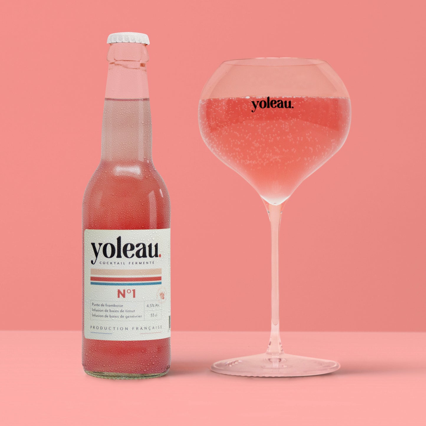 yoleau cocktail alcoolisé 4,5% framboise